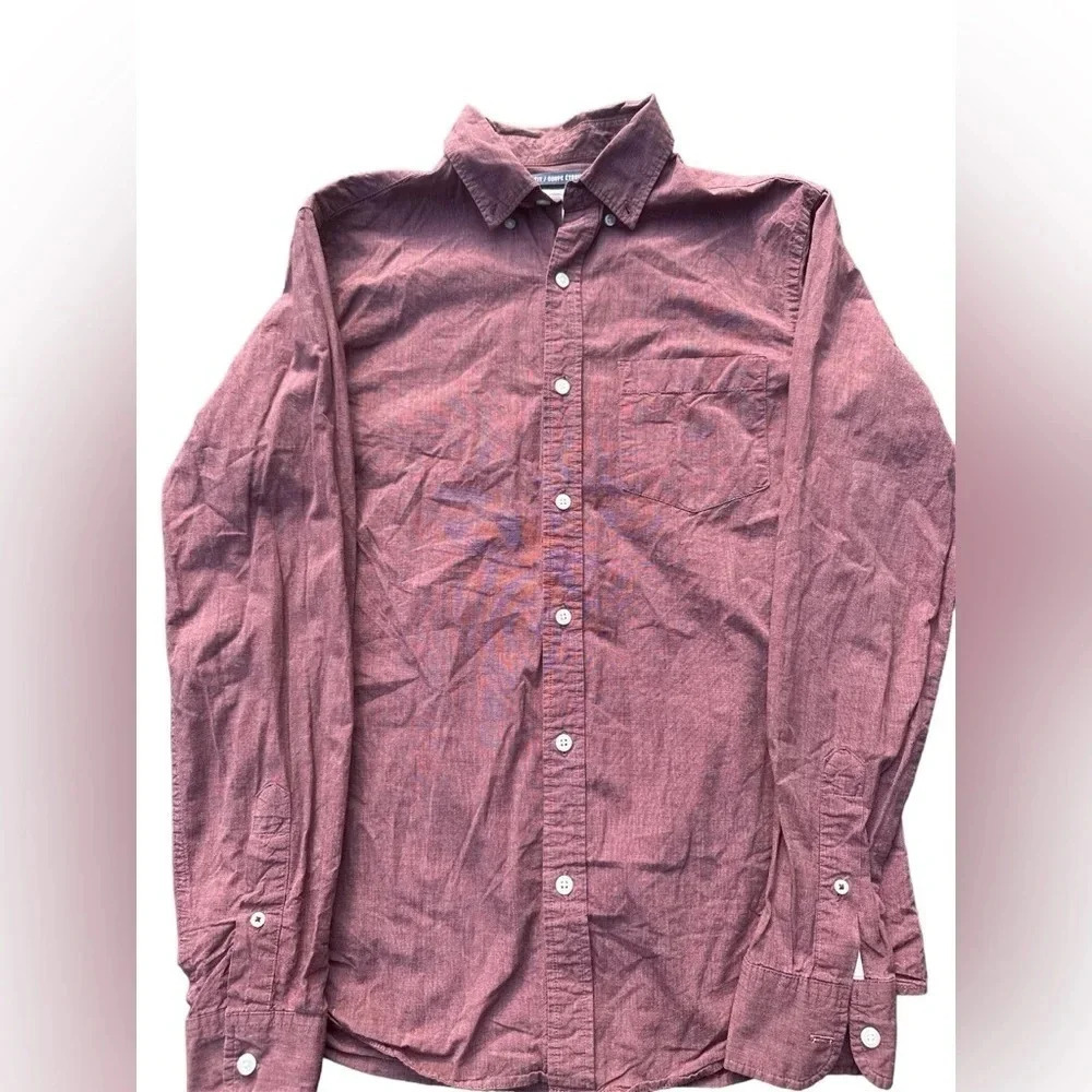 Old Navy The Classic Shirt Slim Fit Collared Button Down Shirt Size Small